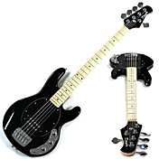 Derulo - (fünf string) Linden schwarz electirc Bass-Gitarre mit Gig Bag / Gurt / Picks / Kabel