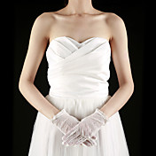 Lace Fingertips Wrist Length Bridal Gloves (More Colors)
