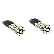 T10 1206 SMD 25-LED White Light Bulb for Car Lamps CANBUS (2-Pack, DC 12V)