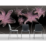 Lilies Contemporary Graphics Nature Mural