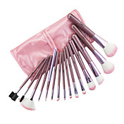 15 stk pink makeup børste sæt