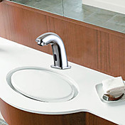 Contemporanea ottone sensore finitura cromata rubinetto del bagno lavandino