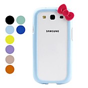 Bowknot Bumper Frame for Samsung Galaxy S3 I9300 (Assorted Colors)