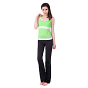 SiBoEn Polyester Sleeveless Black Practise Wearable Yoga Suits