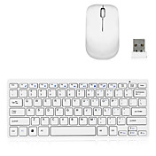 Ultra-Thin 2.4G Wireless 78-Key QWERTY Keyboard and Mouse Kit with Keyboard Cover