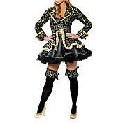 Womens Black Pirate Kits Sexy Cosplay Fancy Halloween Kostumer