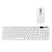 Ultra-Thin 2.4G Wireless QWERTY tastatur og mus Kit med Keyboard Cover
