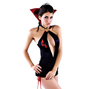 Sexy Woman Black Vampire Halloween kostume (1 Pieces)