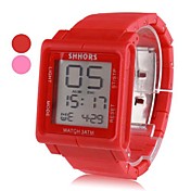 Unisex Plastic Digital Automatic Wrist Watch (Assorted Colors)