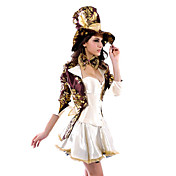 Sexy Dame Magician / Mad Hatter Halloween kostume (6 Pieces)