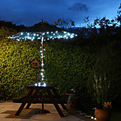 100 blancos al aire libre del LED Luces de Navidad Solar Azul Decoración Regalos lámpara