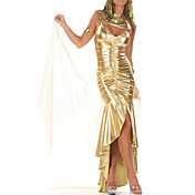 Sexy Kvinder egyptiske dronning Golden Halloween kostume (3 stk)
