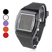 unisex plast digital LED armbåndsur (assorterede farver)