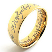 Men's Gold Titanium Ring