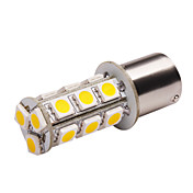 S25 Car Light LED (5050, 3.6W, Lumen (LM) 270, temperatura de cor 3000K, 12V, com 18 LEDs, luz branca quente)