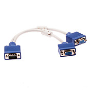 VGA Male to 2Female Adapter with Magnetic Loop (30 cm)