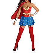 Superman Sexy Supergirl volwassen vrouwen Halloween Costume (4stuks)