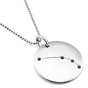 Gorgeous Sølv med safir Unisex Vædderen Halskæder