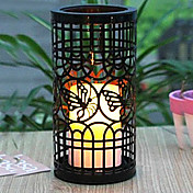 Solar LED Iron Craft Lantern with handle Party Wedding Light Garden Lamp