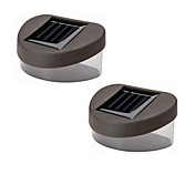 Solar White Light Deck And Fence Wall Mount Lamp (2-Pack)
