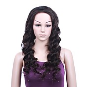 Mono Top With Stretch Lace At Back Indian Remy Hair 22 Inch Fashion Body Curly Front Hand-tied Wigs