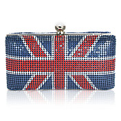 Metal con Encanto Union Jack Patrón bolso de noche / Embragues (más colores)