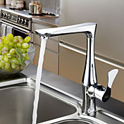 Sprinkle® - por LightInTheBox - contemporâneo latão maciço cozinha torneira acabamento cromado