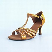 cetim mulheres personalizadas do t cinta-latin sapatos de dança / salão de desempenho (mais cores)