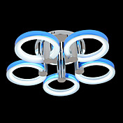 Comtemporary Acryl Pendelleuchten mit 3 Leuchten in 5 Rings Design