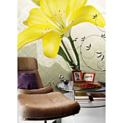 Yellow Floral Natur Mural