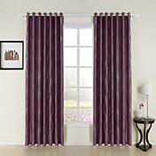 (Due pannelli) lungo fiume jacquard stanza viola tende oscuranti