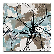 בד מתוח מדפיס 24 "x 24" המופשט