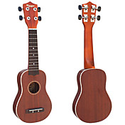 mahonie sopraan ukelele met gig bag / riem