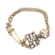 Fabulous Alloy With Skeleton Head Women's Bracelet (More Colors)
