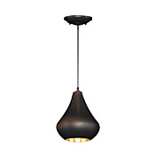 Modern techo de luz LED en Shade Negro