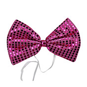 Fuschia Sequins Bow Halloween Cravat(1 piece)
