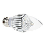 E27 4W 380-410LM 3000-3500K Warm White Light LED Candle Bulb (85-265V)