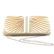 Poliéster elegante com cristais saco de noite bolsa / Top punho (mais cores)