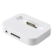 Carregar Doca Base com linha de áudio para o iPhone 4 e 4S