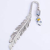 Leather Design Bookmark With Owl Pendent