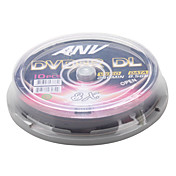 240Min 8.5GB 8X DVD+R DL Disk (10-pack)