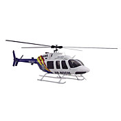 Bell 407 Size TRUE SCALE 470 Blue/White KIT Helicopter