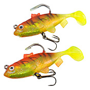 80MM 16G Fishing Lure morbido (2 pezzi / sacco)