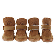 Sapatos Suaves com Velcro para Cachorros (Várias Cores, XS-XL, 4pçs)