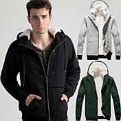mænds trendy tykkere hoodie frakke