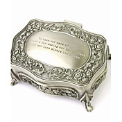 Personalized Gorgeous Decorative Pattern Tin Alloy Women's Jewelry Box