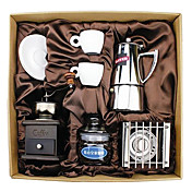 Regalo café serie en caja (Moka Pot y Sifón, Grinder, Copas) T-510