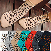 senhora meias leopardo