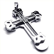 trendy kruis hanger (gratis ketting) (8,6 * 5,1 * 0.7cm)