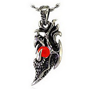 ciondolo agata maschile (catena gratuito) (4,6 * 1,9 * 1,9 centimetri)